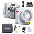 Godox ML100Bi Kit2 Pocket LED Video Light 120W Bi-Color Photography Fill Light 2800K-6500K CRI97+ TLCI98+ APP Control 11 Lighting Effects Godox Mount for Vlog Live Streaming Photography