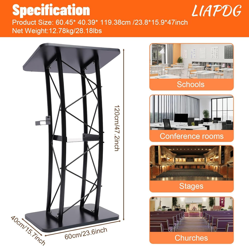 WDZDMYL Curved Podium Suitable for Schools Conference Rooms Stages Churches Classrooms and Various Other Places Indoor Furniture