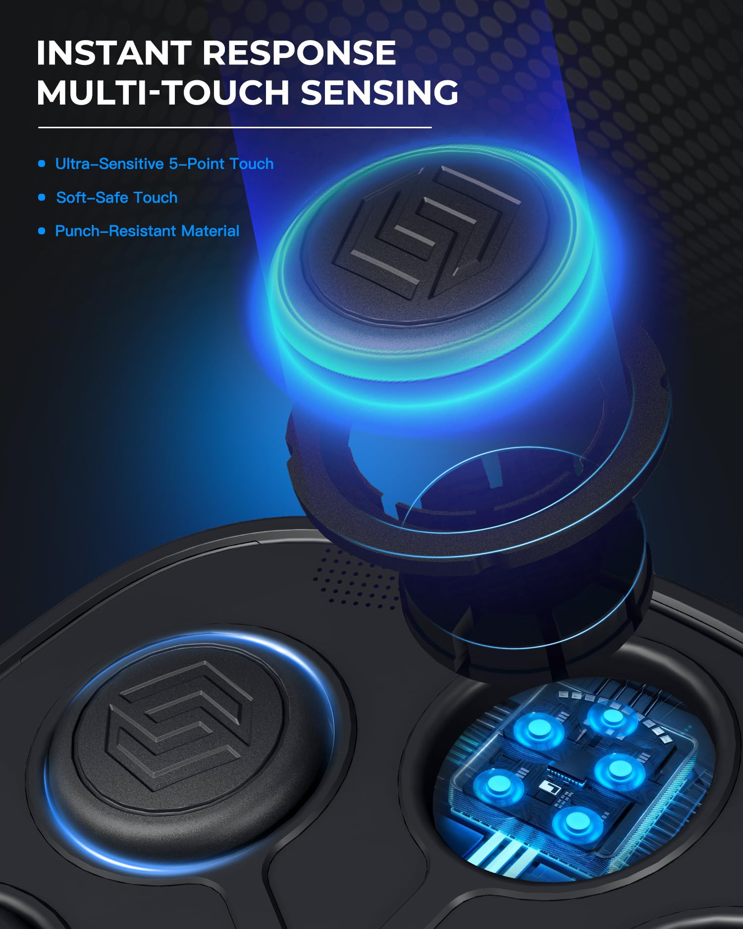 Yifengox New Smart Music Boxing Machine & Interactive Punching Trainer | 8-Target with LED Rhythm Lights & Wall Mount | Home Workout & Fun for Adults/Kids, Ideal Gift