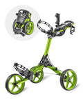 Caddytek CaddyLite Compact Golf Push Cart - Lightweight Aluminum 3-Wheel Foldable Golf Bag Cart with Quad-Fold System, EVA Wheels, Adjustable Handle, Brake, Mesh Net, Umbrella & Drink Holder