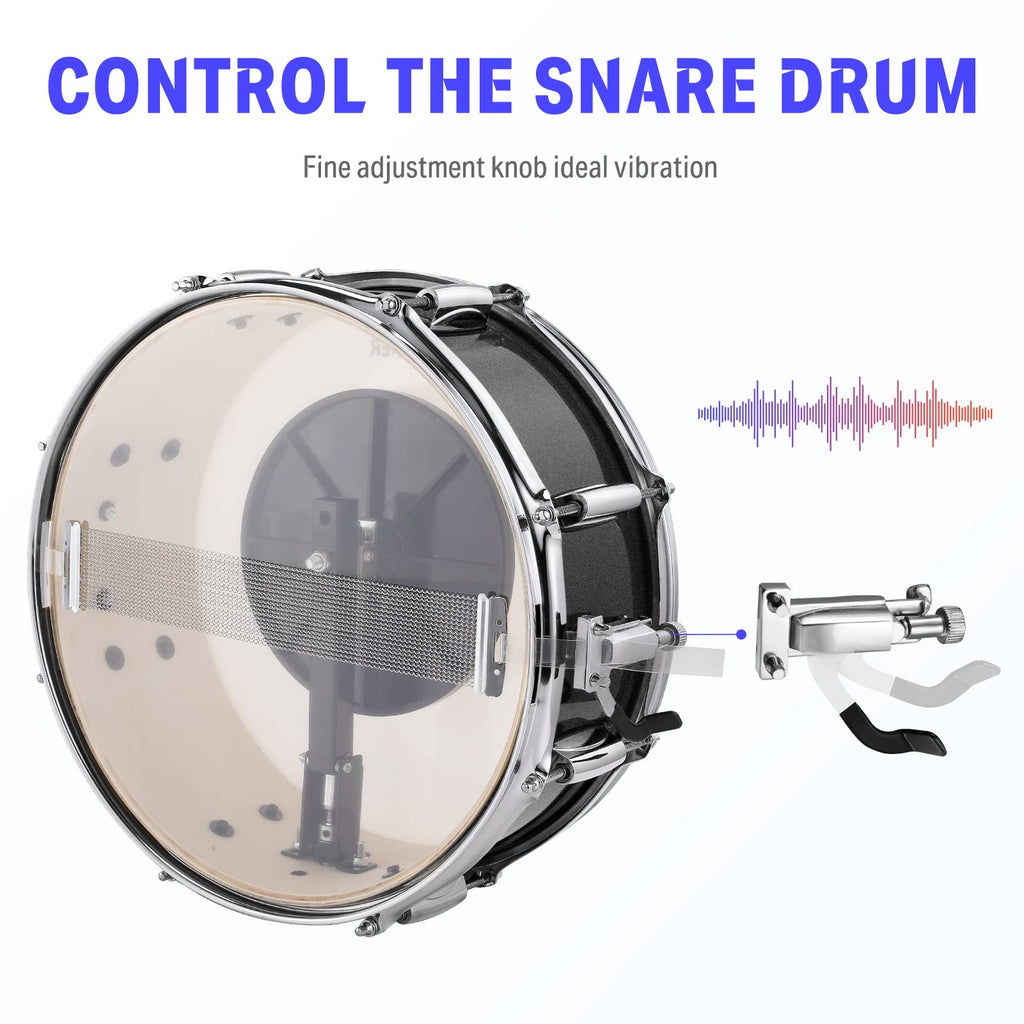 Donner Drum Set Adult with Practice Mute Pad,5-Piece 22 inch Full Size Acoustic Drum Kit, Black- DDS-520