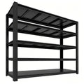 KIFDYTH Metal Garage Shelving Unit, 5-Tier Heavy Duty Garage Shelving, Adjustable Storage Shelves, 3500 LBS Capacity, Industrial Shelves for Garage, Basement(72 H*62 W*24.05 D)