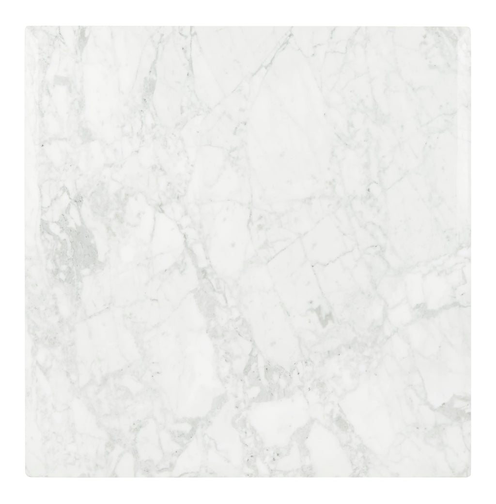 Safavieh American Homes Collection Natalia Gold Leaf and White Marble Couture Cocktail Table