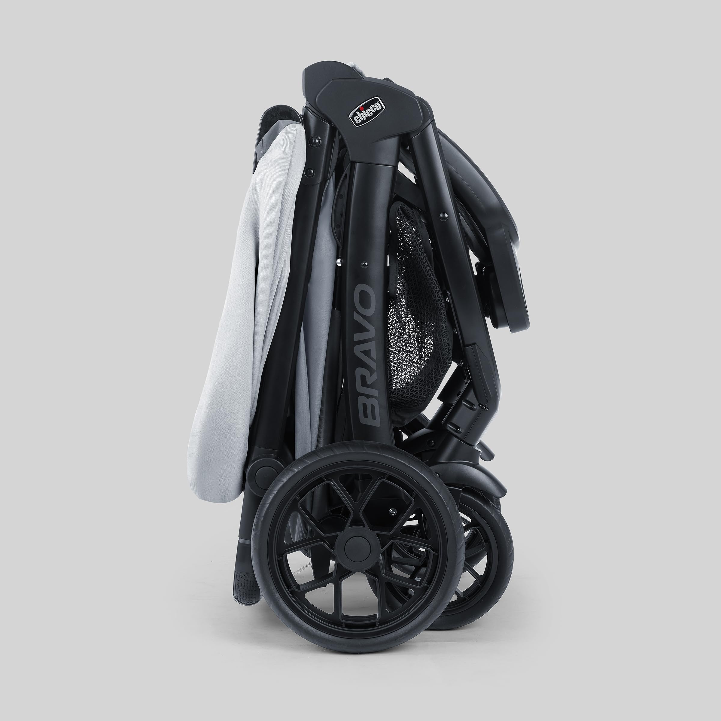 Chicco Bravo LE ClearTex 3-in-1 Trio Travel System, Bravo LE Quick-Fold Stroller with KeyFit Max ClearTex Infant Car Seat and Base, Atlas/Grey