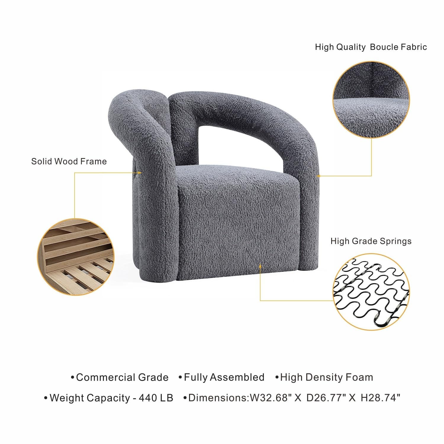 Lounge Chair in Gray