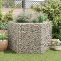 HETFTJN Hexagonal Gabion Raised Garden Bed 63"x55.1"x39.4" Large Galvanized Steel Planter Box for Outdoor Patio Flower Beds Sturdy Construction