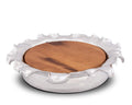 Arthur Court Carmel Pattern Cheese/Bar Board Charcuterie Platter & Serving Tray 18 inch Diameter 4 inch Tall