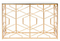 SAFAVIEH Couture Collection Sean Art Deco Geometric Gold Leaf Console Table (Fully Assembled)