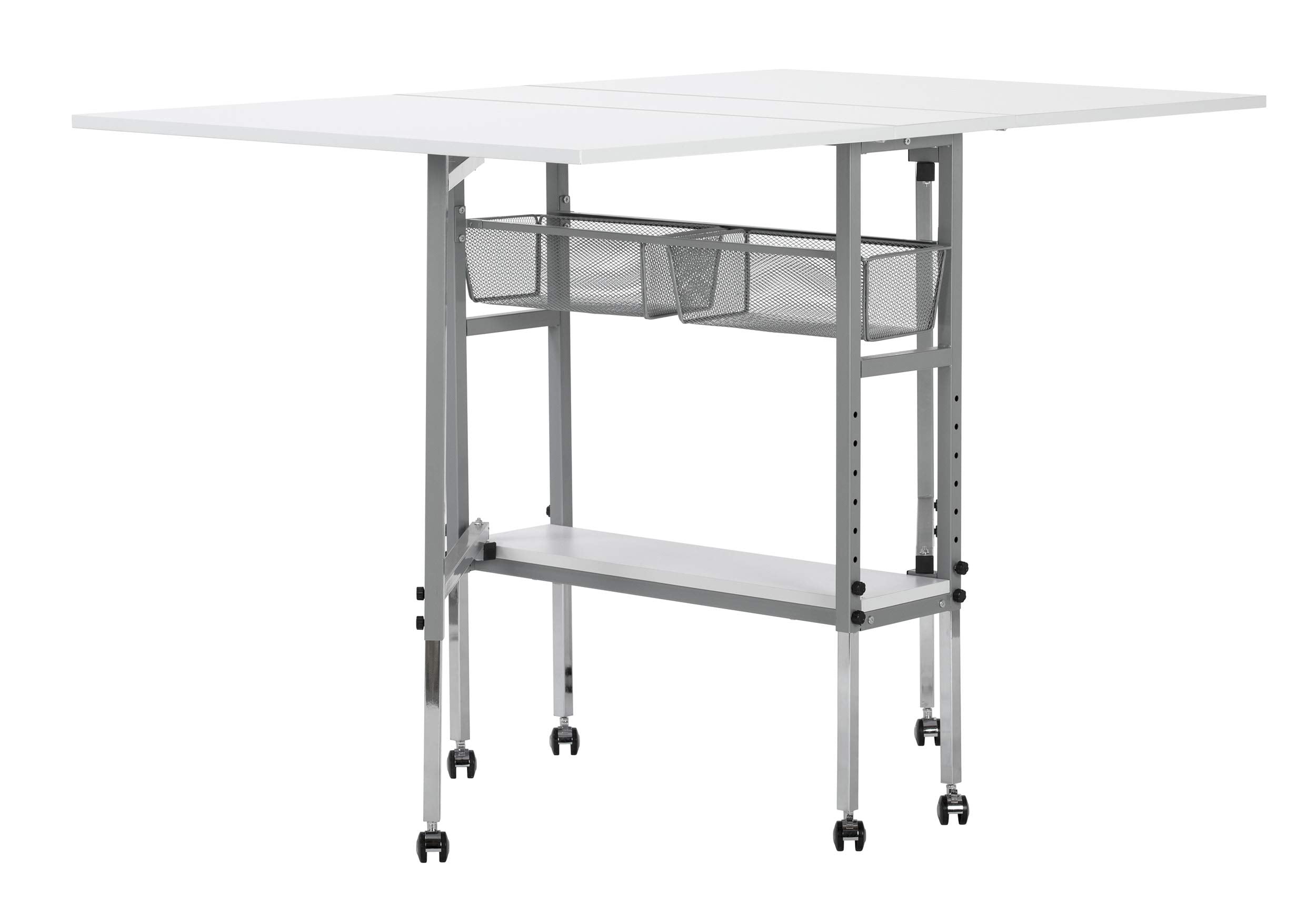 Studio Designs Sew Ready Hobby and Cutting Craft Desk Table with Storage Drawers