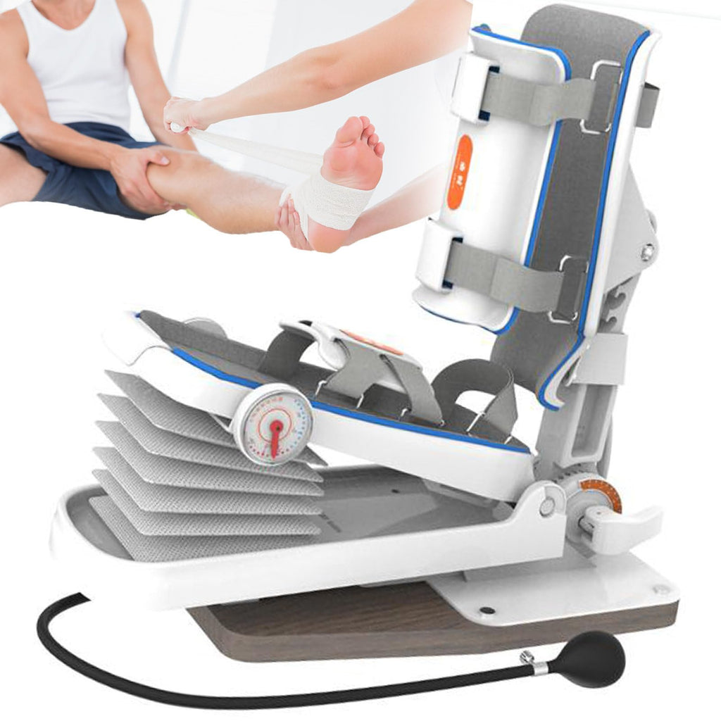 Oiyeknrd Ankle Joint Rehab Training Equipment,Ankle Joint Stretching Exerciser,Ankle Post-Operative Trainer,Angle/Strength Adjustable,for Reducing Pain/Ankle Sprain Manual