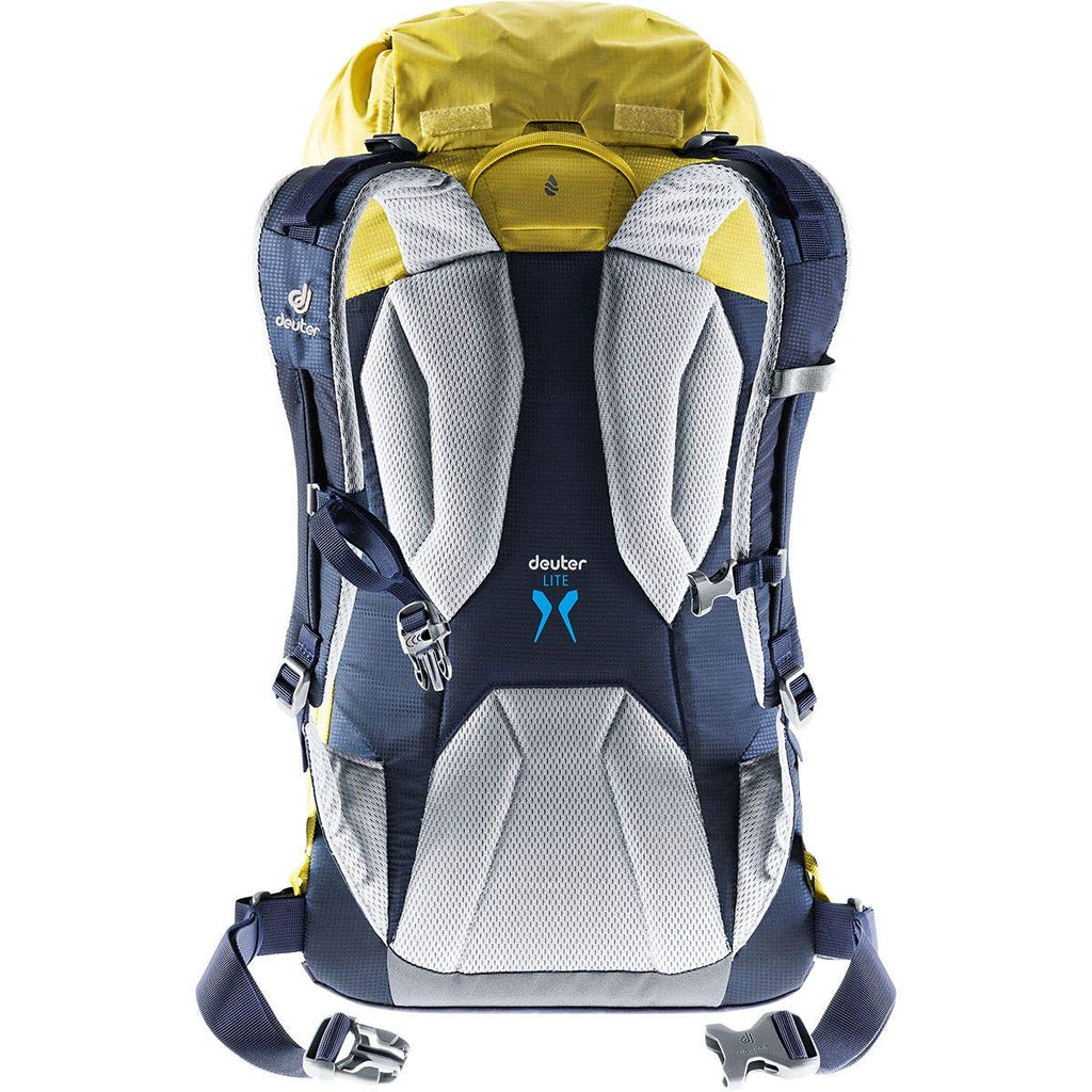 Deuter Guide Lite 22 SL - Women’s Lightweight Endurance Alpine Backpack for Expedition, Mountain Climbing, and Ski Tours - Greencurry/Navy