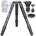 Carbon Fiber Tripod WEYLLAN LX9 Professional Heavy Duty Tripod for Camera, with 75mm Bowl and Adapter, 40mm Leg Tube, 10 Layers Carbon Fibre Bowl Tripods Camera Max Load 88lbs/40kg