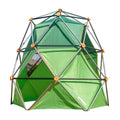 gobaplay Summit Pro Climbing Dome with Tent, 600 lb Capacity, Green - Outdoor 7.5' Non-Slip Rock Climber, Backyard Playset for Kids 6+