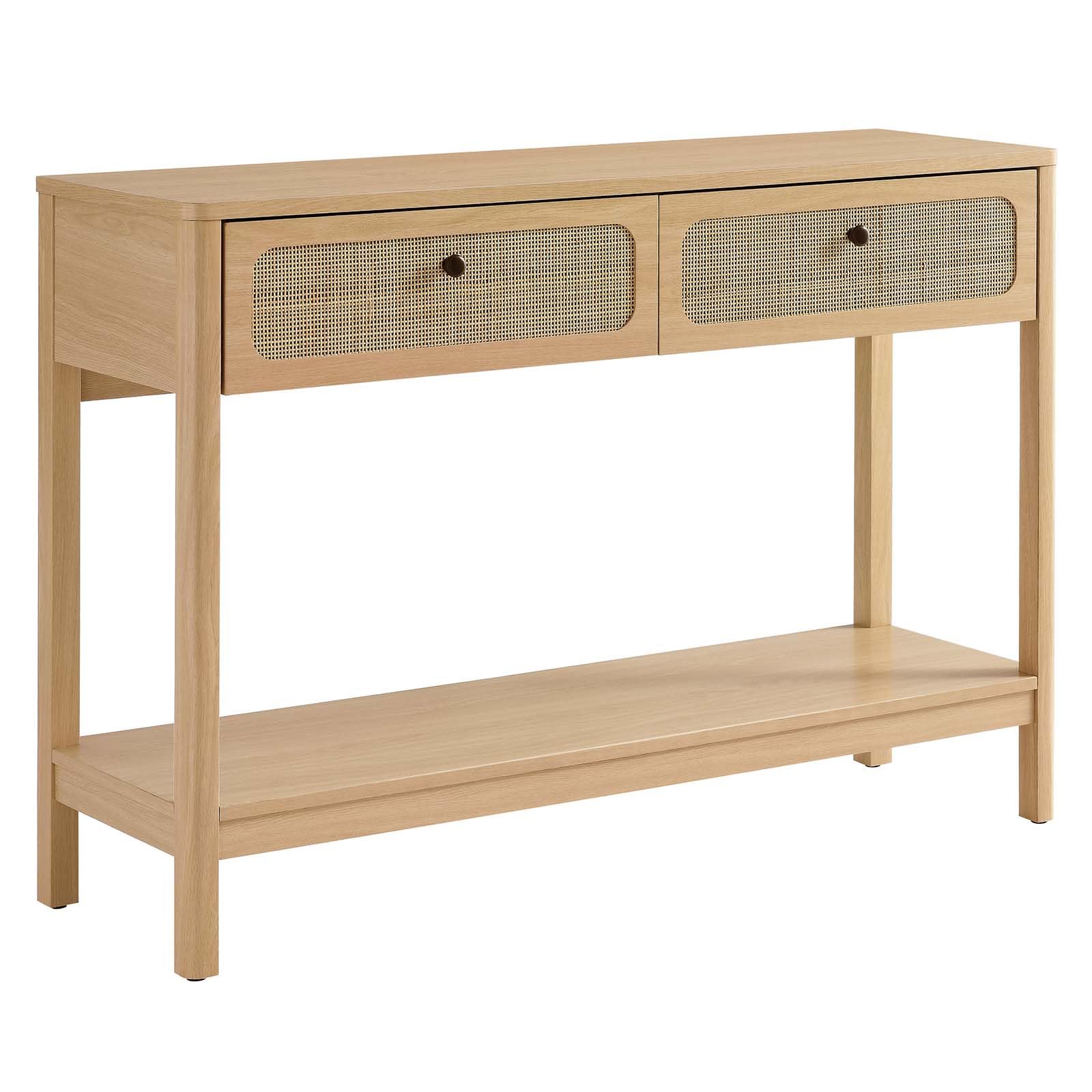 Modway EEI-6797-OAK Chaucer Wood Entryway Console Table, Oak