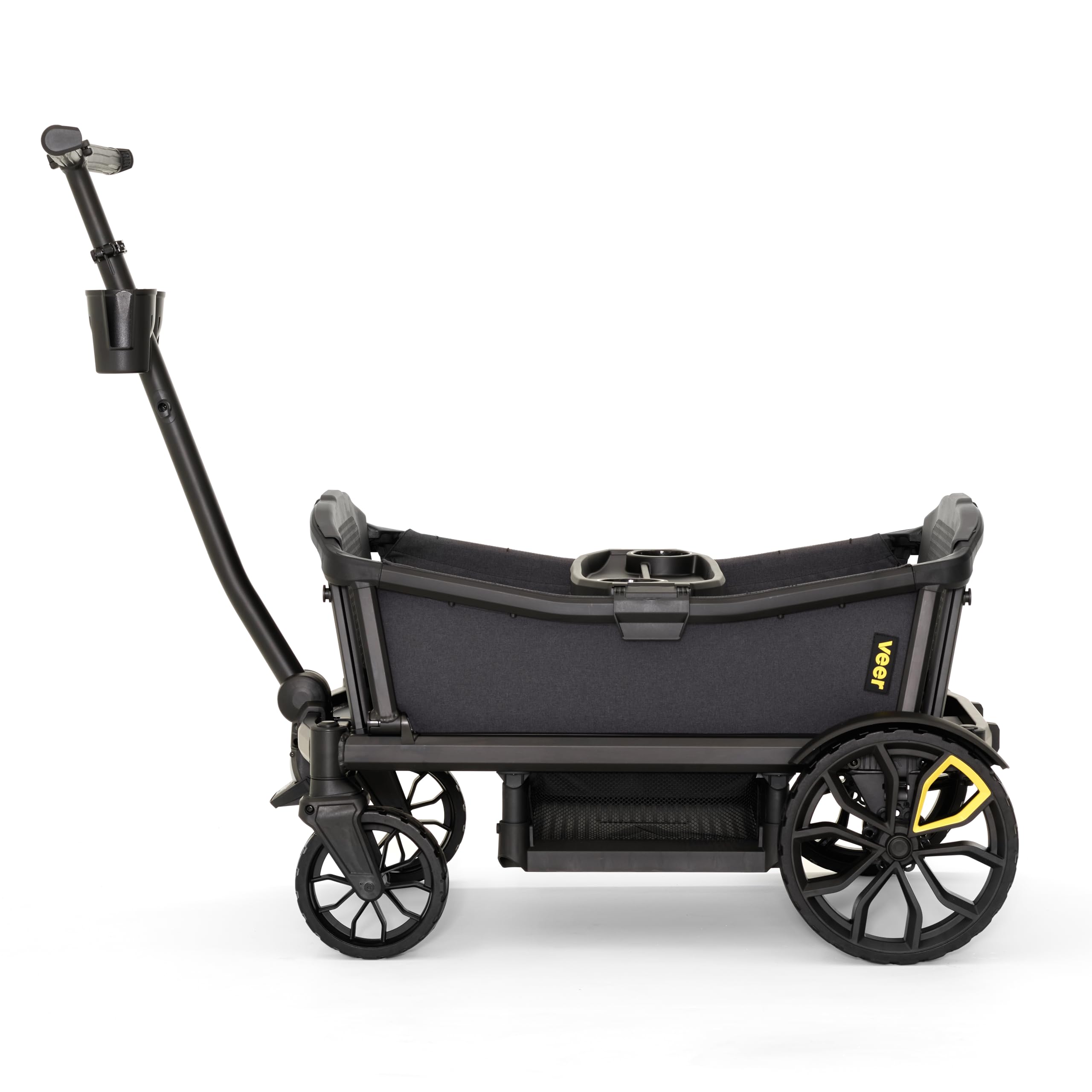 Veer All-Terrain Cruiser XL | Premium Off-Road Wagon Stroller for Babies, Toddlers, and Kids | Push/Pull/Push-Along Steering for Uneven Terrain | JPMA Certified | Lightweight and Collapsible | 4 Seats