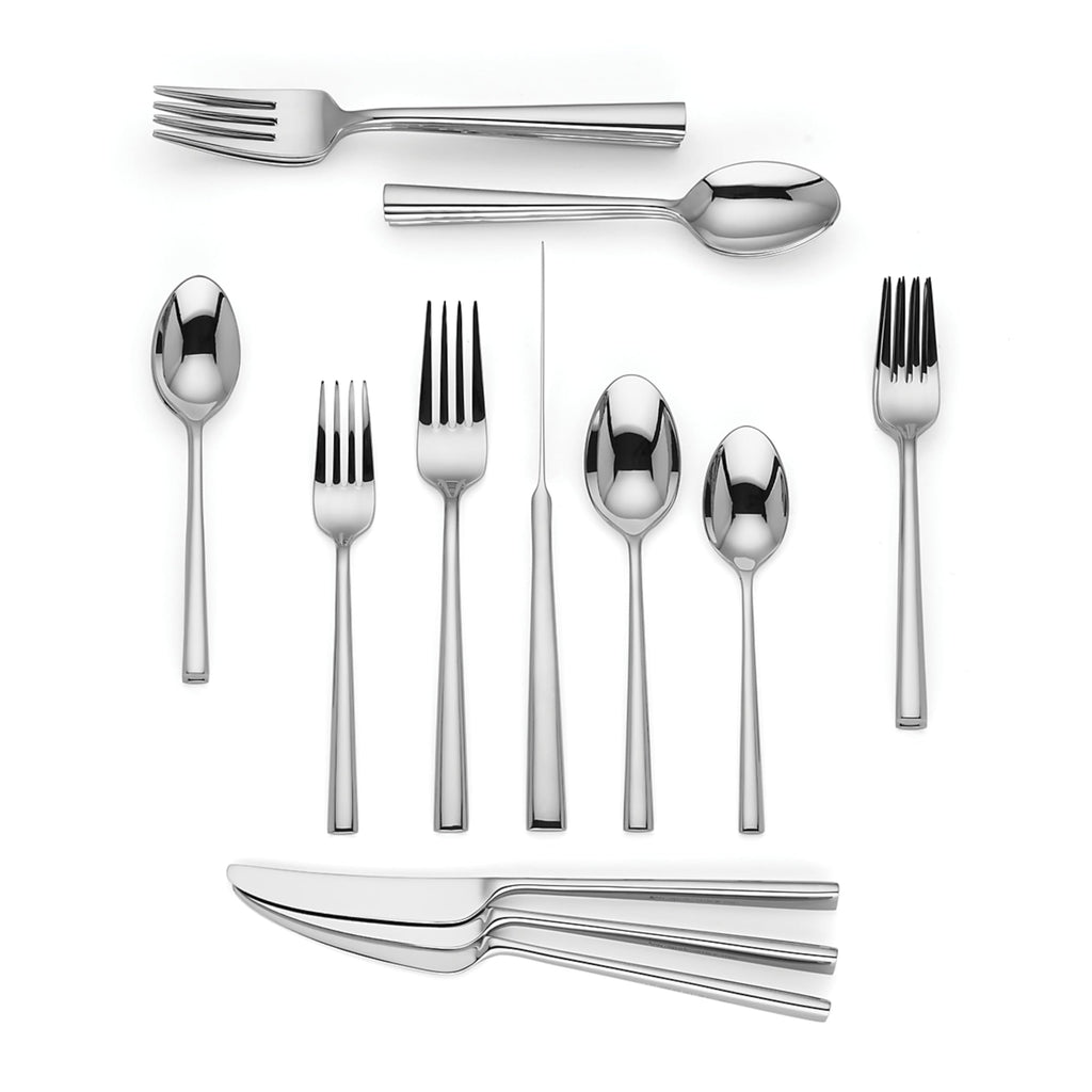 Kate Spade New York Malmo 20-Piece Flatware Set, 4.30 LB, Metallic