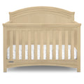 Simmons Kids SlumberTime Emma 4-in-1 Convertible Baby Crib N More - Greenguard Gold Certified, Natural Sandstone