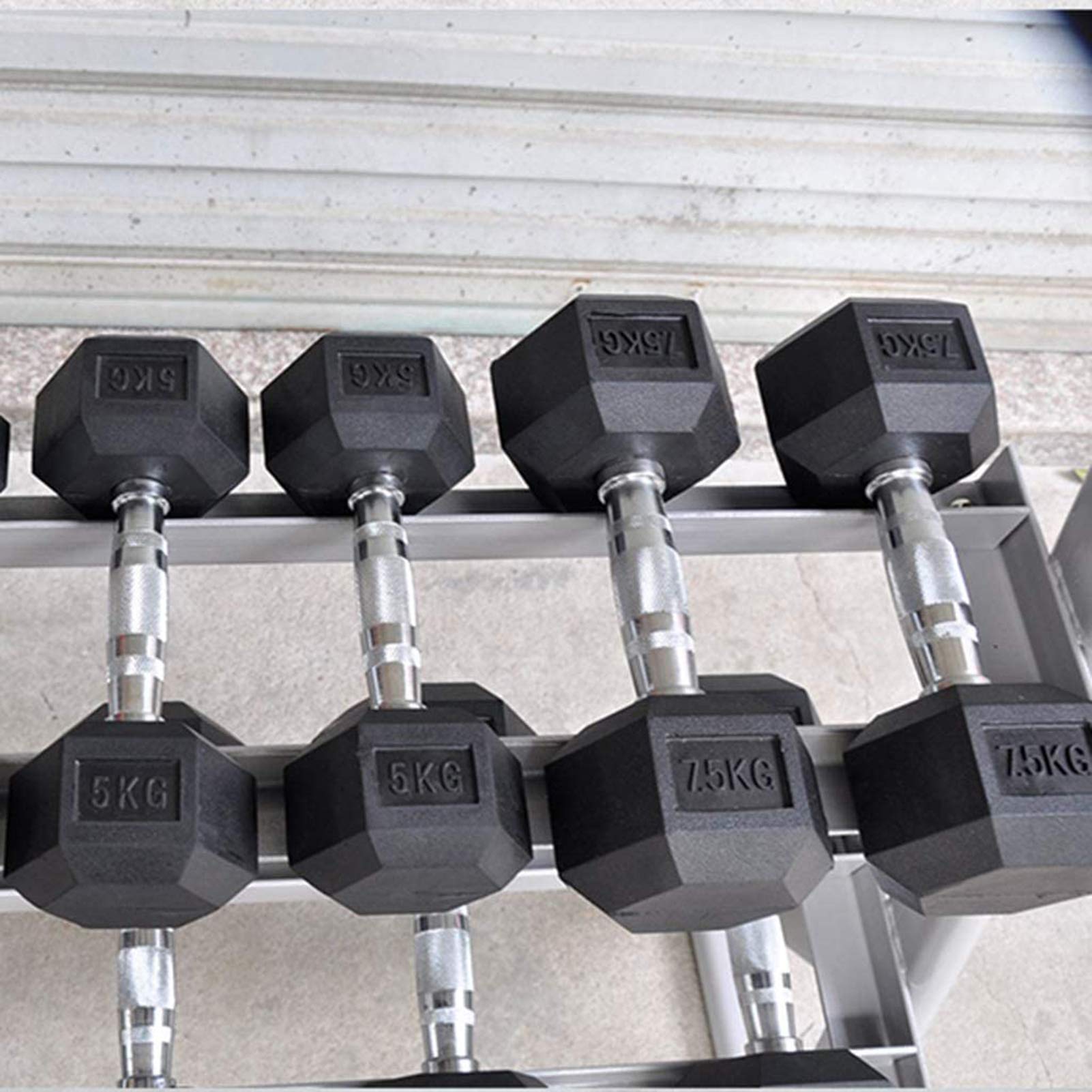 EliteBloom Dumbbell Rack/Home Commercial Fitness Equipment Storage Rack/Fixed Dumbbell Display Rack,Black