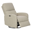 Ink+Ivy Recliner & Rocking Chair: Glider Recliner Nursery Chair for Living Room & Bedroom, Swivel Rocker Recliner with Side Pockets, Comfy Chair for Small Spaces, Beige