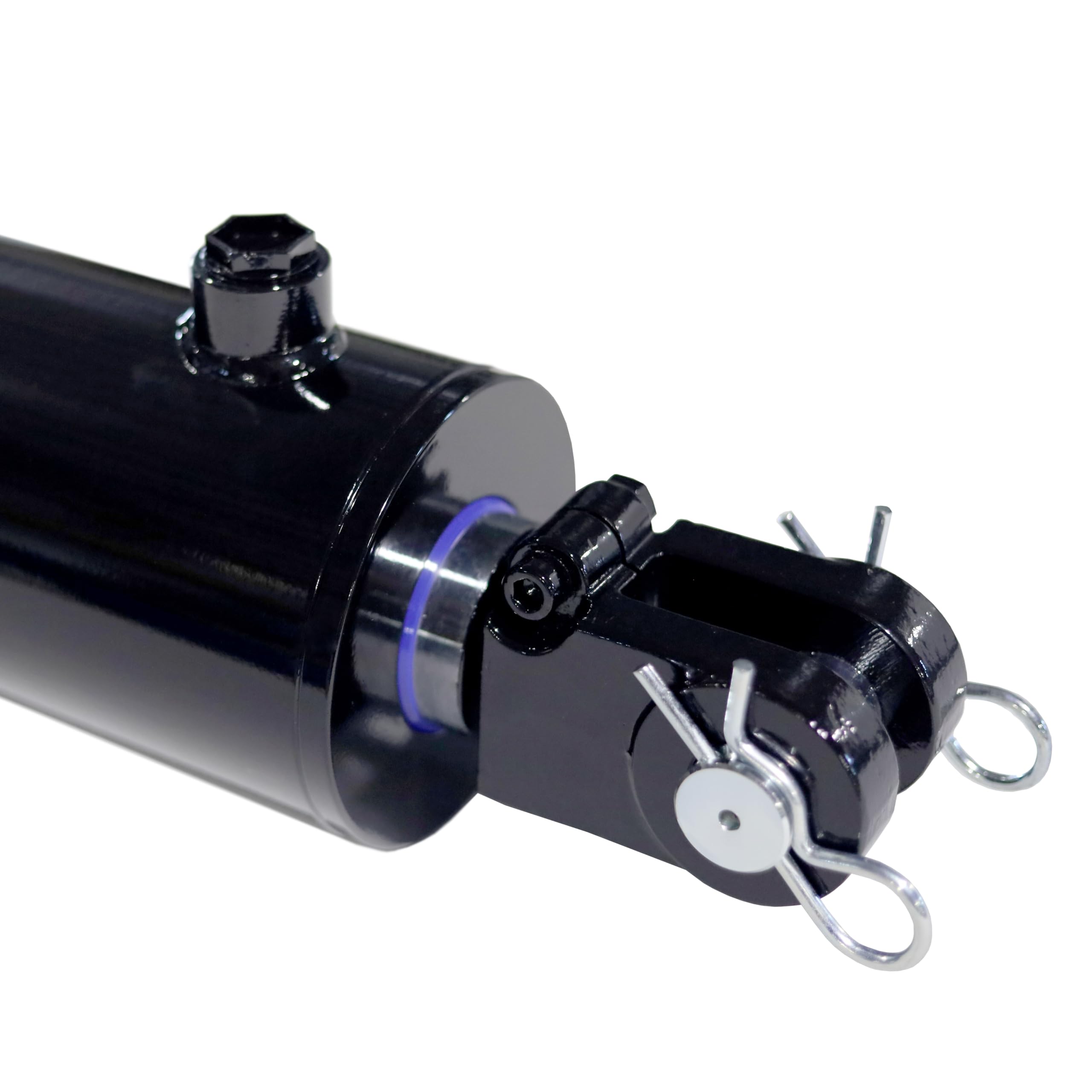 Magister Hydraulic Cylinder 5" Bore x 24" Stroke, Welded Hydraulic Ram with Clevis Ends, Double Acting Hydraulic Piston 3500 PSI (WCL 5x24)