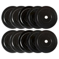 CAP Barbell 260 lb Elite Olympic Bumper Plate Set, Black