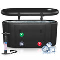 XXL Cold Plunge Tub for Athletes, Compatible with Water Chillers, 195 Gallon Inflatable Cold Plunge with Insulated Lid, Portable Ice Plunge Bathtub for Adult, Ice Tub Outdoor for Cold Water Therapy(C)