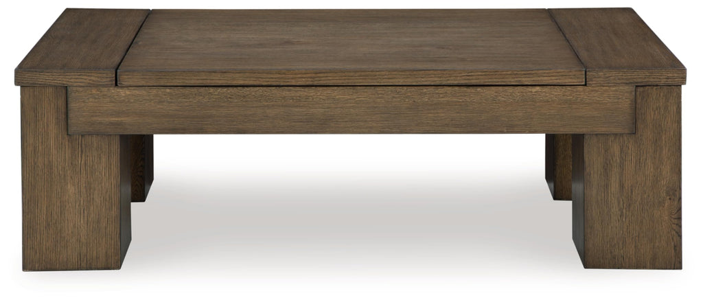 Signature Design by Ashley Rosswain Contemporary Lift-Top Coffee Table, Dark Brown