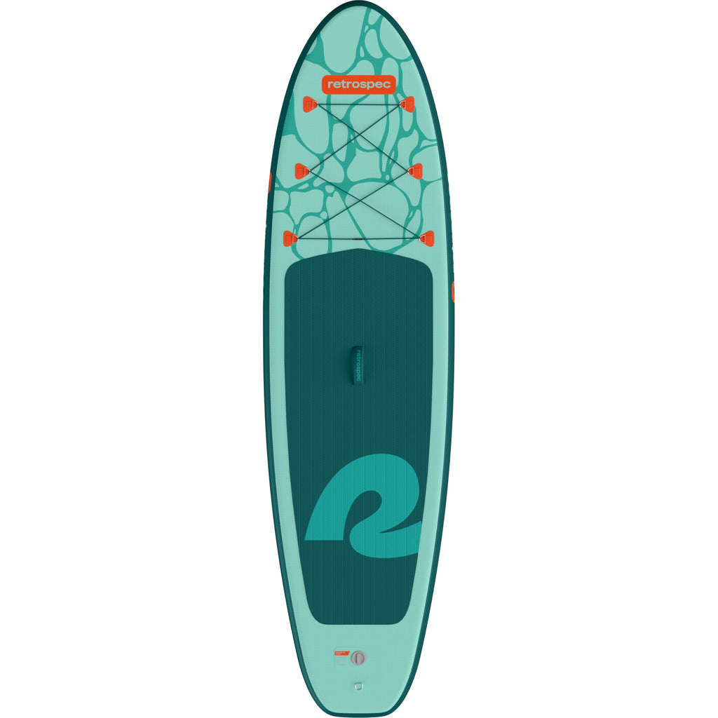 Retrospec Weekender Inflatable Stand Up Paddle Board Includes Paddle, Pump, Travel Bag and Accessories 10’6” Lightweight Inflatable SUP, Puncture Resistant Inflatable Paddle Board for Adults