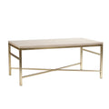 SEI Furniture - Orinda Faux Stone Cocktail Table - Travertine - Transitional Design, Finish - Ideal for Living Room, Family Room (CK3940)