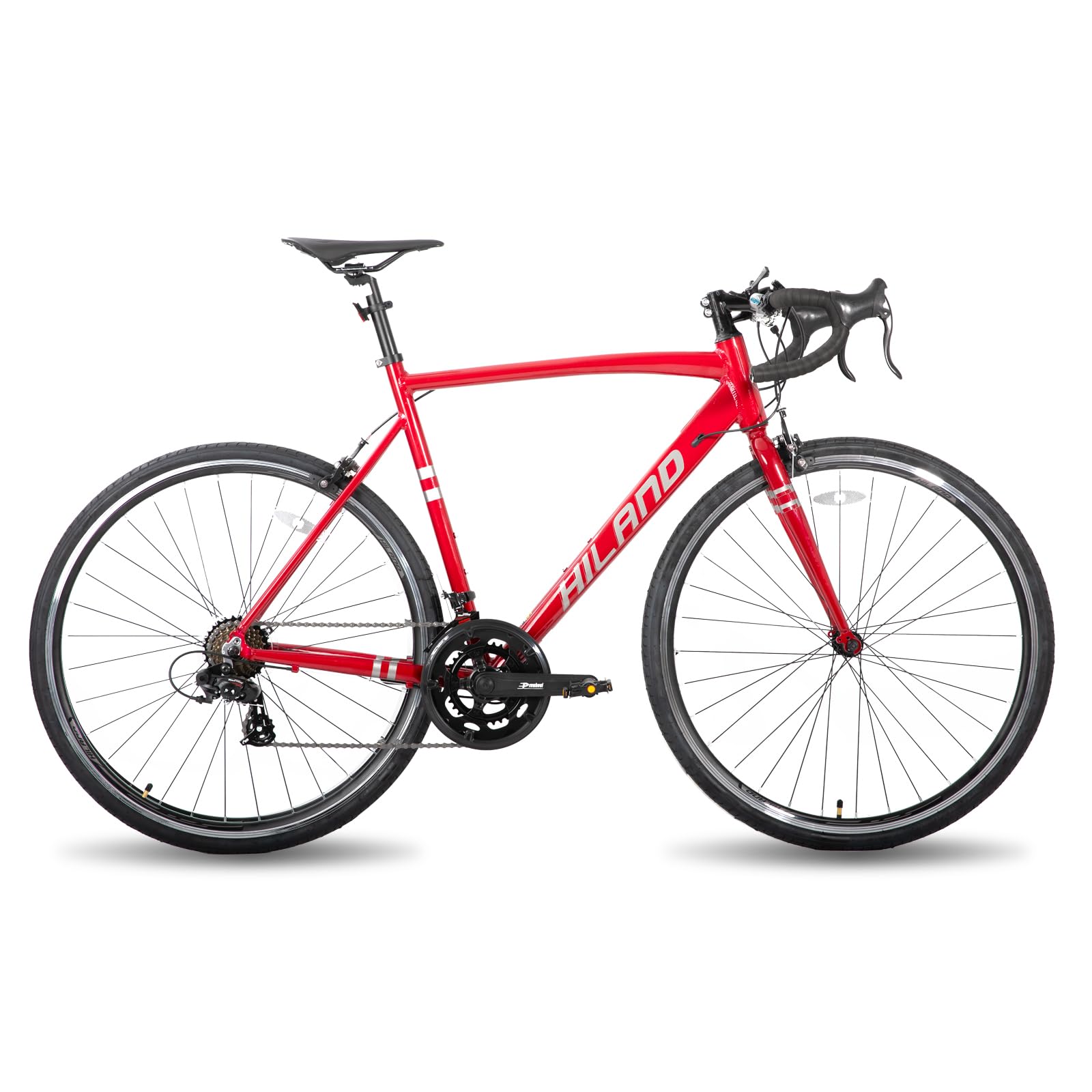 HH HILAND Adult Road Bike 700c Racing Bike with 14 Speeds, Aluminum Frame, Caliper Brake, City Commuter Bicycle for Women Men