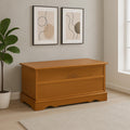 CARTESIAN Traditional Cedar Storage Chest in Honey Finish, Engineered Wood Construction, 40 x 16 x 18.5 Inches, Decorative Fan Design (Honey)
