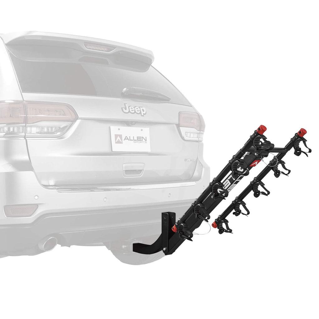 Allen Sports Deluxe 5-Bike Hitch Mount Rack, Model 552RR-R , Black, 2-Inch Receiver