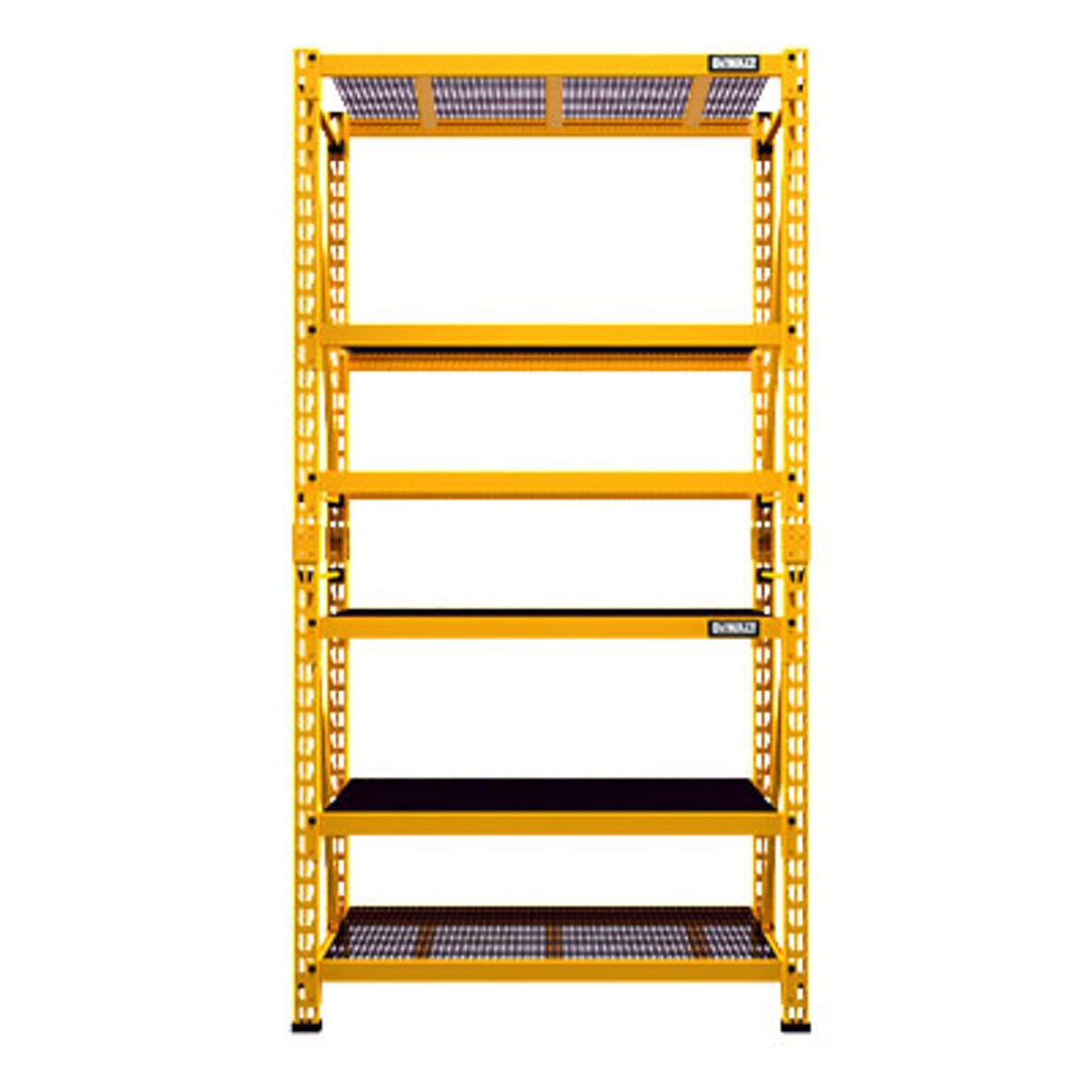 4-FOOT TALL, 3 SHELF STEEL WIRE DECK INDUSTRIAL STORAGE RACK