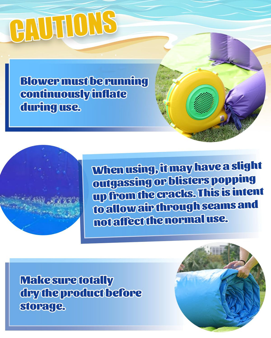 21FT(L) Commercial Water Slide for Adults Kids, 100% PVC Inflatable Adult Water Slide with 950W Blower, 0.45mm Heavy Duty Vinyl Blow Up Water Slides Backyard Outdoor, 21x9x12ft