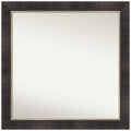 Amanti Art Bronze Bathroom Mirror for Over Sink, 31x31 Odin Antique Bronze Square Vanity Mirror, Large Modern Wood Frame, Hangs Horizonally and Vertically, Bathroom Wall Decor, Non-Beveled Edge