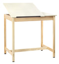 Diversified Woodcrafts DT-60SA UV Finish Solid Maple Wood Art/Drafting Table with 2 Piece Top, Plastic Laminate Top, 42" Width x 39-3/4" Height x 30" Depth