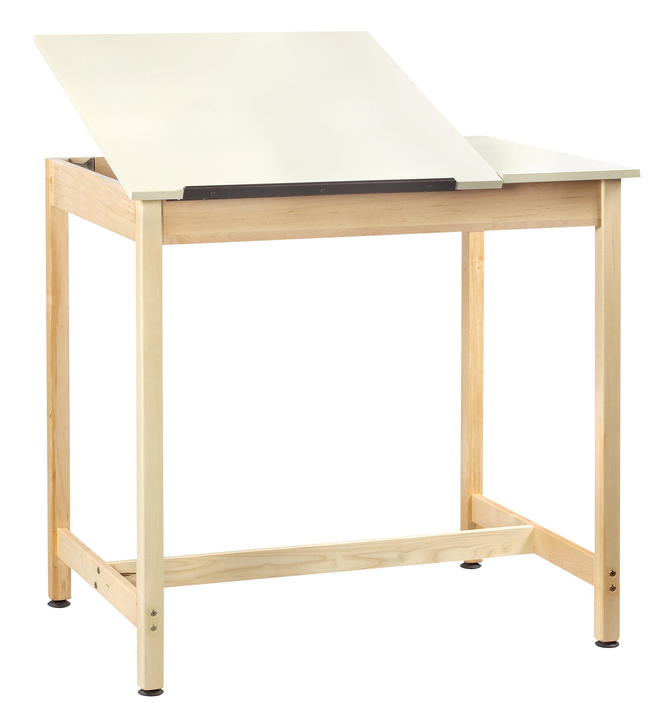 Diversified Woodcrafts DT-60SA UV Finish Solid Maple Wood Art/Drafting Table with 2 Piece Top, Plastic Laminate Top, 42" Width x 39-3/4" Height x 30" Depth