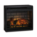 Signature Design by Ashley 24" Electric Infrared Fireplace Insert with Remote Control, Black