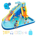VEVOR Bounce House for Kids, Inflatable Bounce House with Air Blower, Water Slide, Bouncer Castle with Bounces Zone, Climbing Wall, Splash Pool & Water Ring Toss, for 3 to 4 Kids Ages 3 to 8