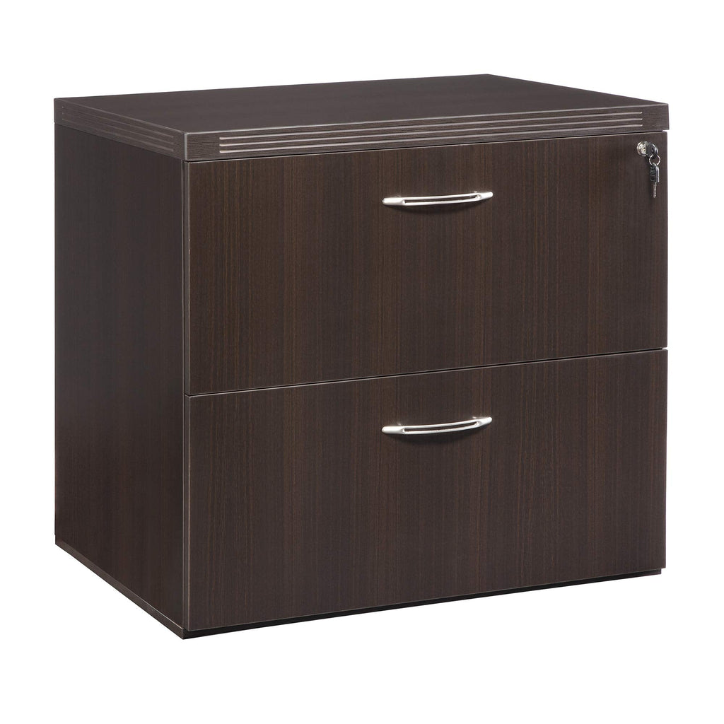 Mayline AFLF36LDC Aberdeen Series Freestanding Lateral File 36w x 24d x 29½h Mocha