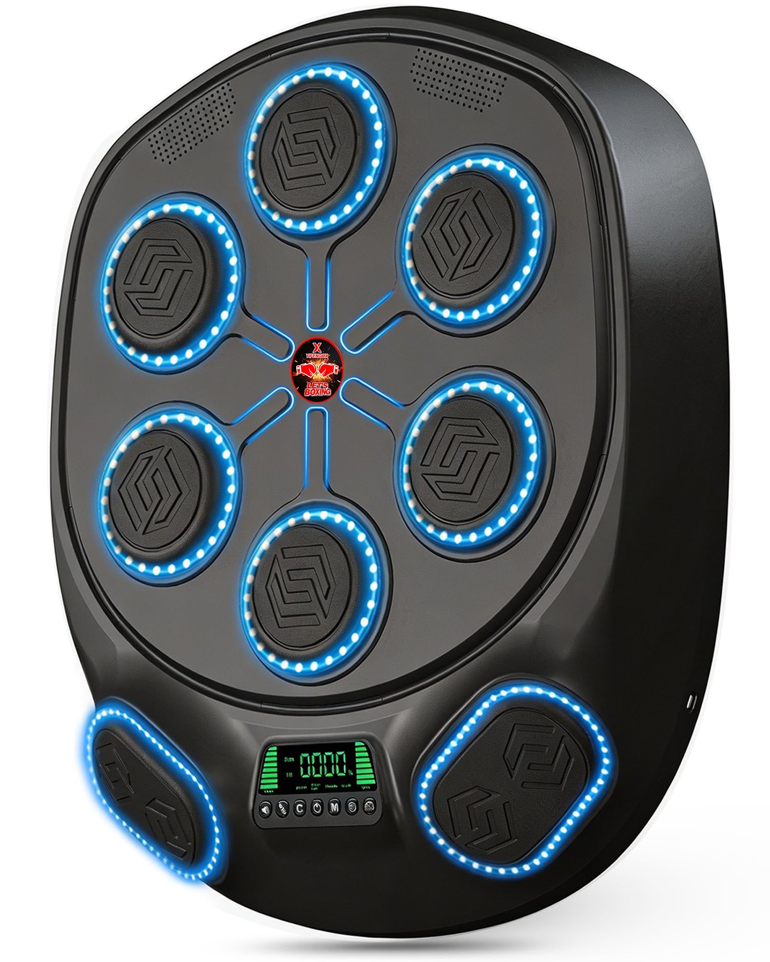 Yifengox New Smart Music Boxing Machine & Interactive Punching Trainer | 8-Target with LED Rhythm Lights & Wall Mount | Home Workout & Fun for Adults/Kids, Ideal Gift