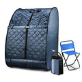MFYDPP Portable Sauna Steam Tent,Sauna Box for Home,Sauna Tent,with 1000W 3L Sauna Steamer, Remote Control, Folding Chair