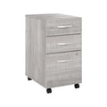Bush Business Furniture Hybrid 3 Drawer Mobile File Cabinet-Assembled, Platinum Gray