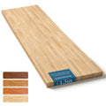 Unfinished Birch Butcher Block Countertop - Solid Wood Cutting Board for Kitchen Island, DIY Desk & Washer Dryer Top, Customizable Surface - 98" x 25" x 1.5" Thick