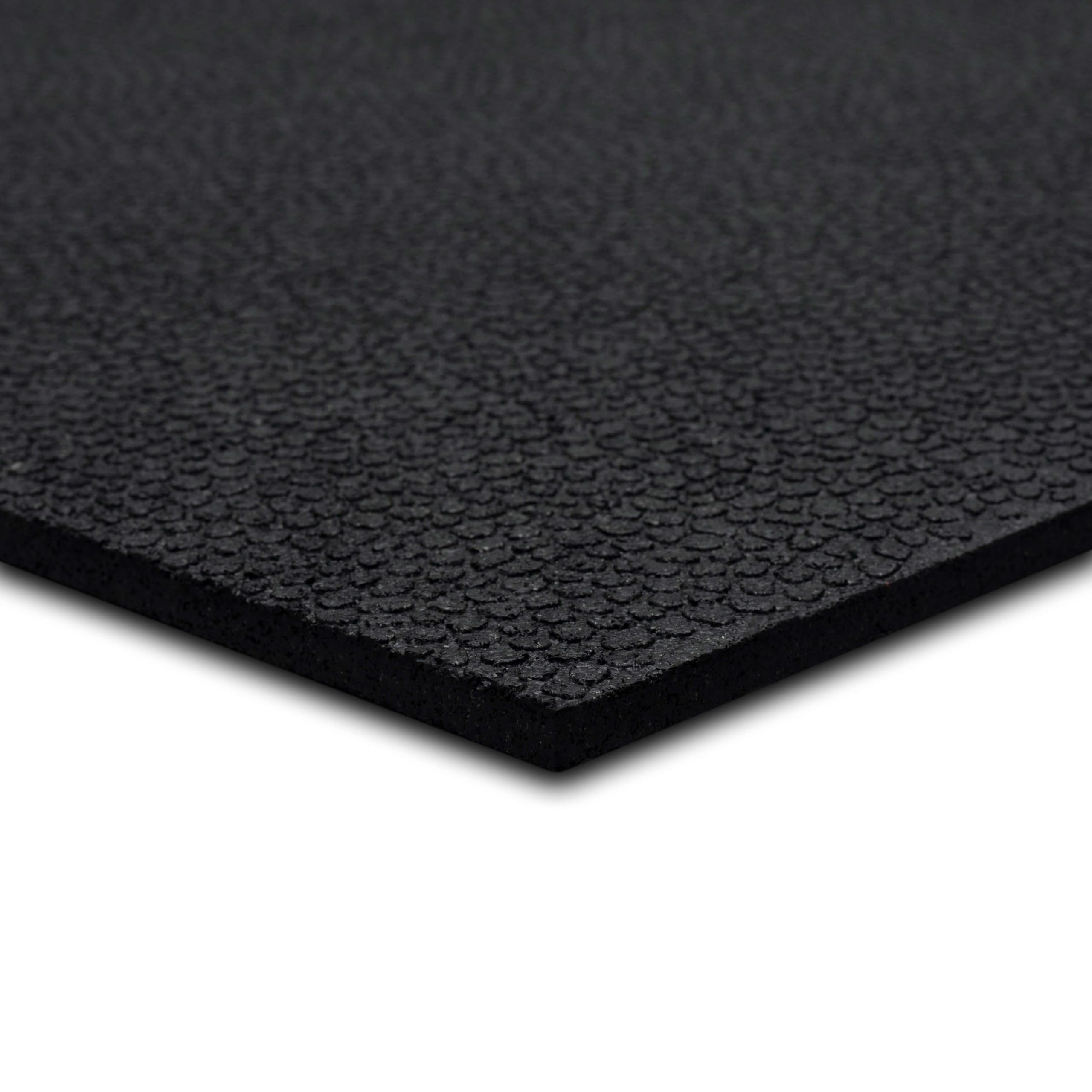Mohawk Home Heavy Duty Rubber Stall Mat - Gym Floor- Under Dog Crate - All Purpose Utility 3' x 4' - 1/2" Thick (Pack of 10)
