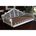 A & L Furniture Yellow Pine Marlboro Single Mattress/Swing Bed, 75", Tractor Red