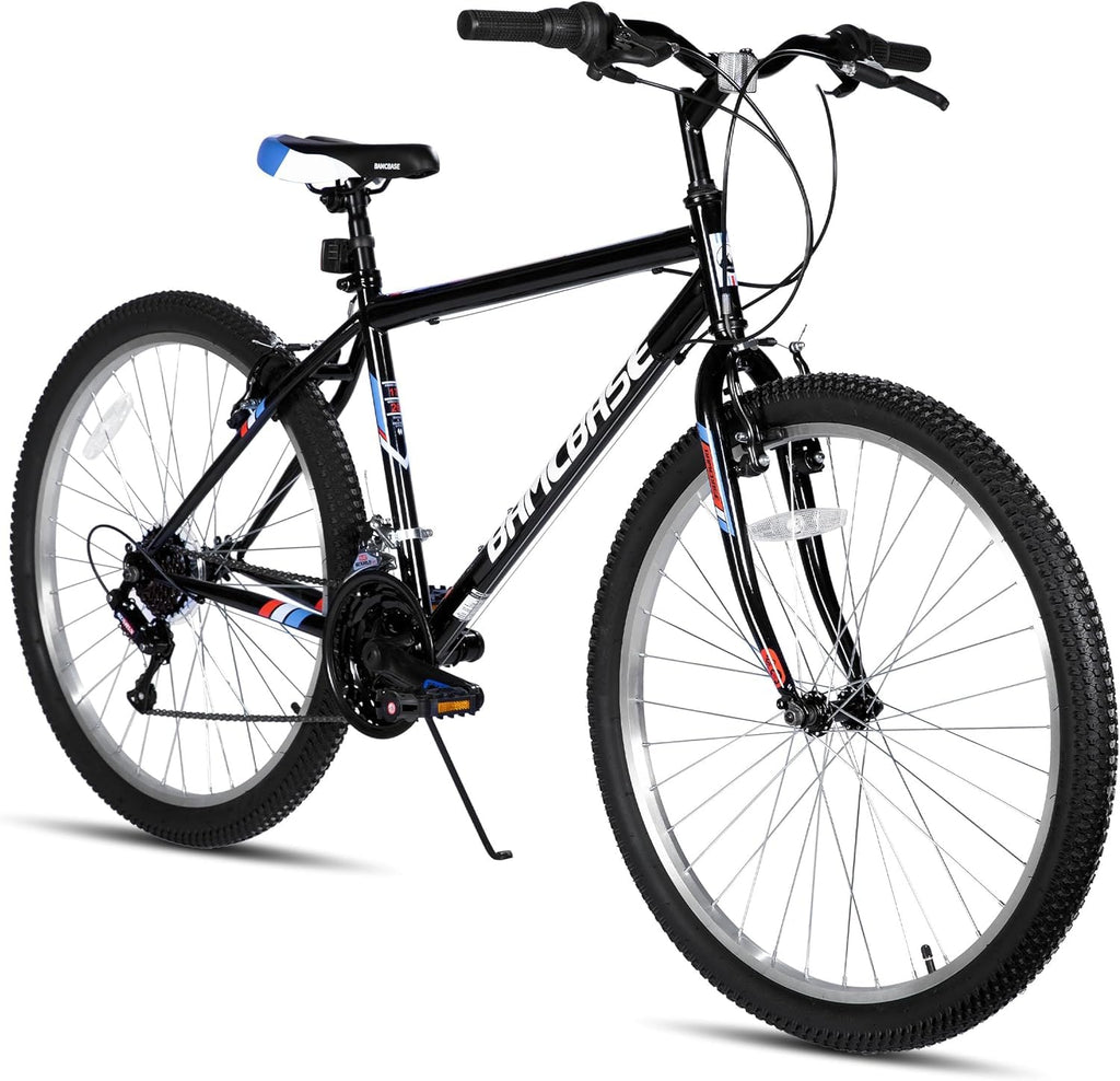 HH HILAND 24 26 inch Mountain Bike for Men Women, 18 Speeds High-Carbon Steel Frame, Sport Cycling MTB Bicycle for Adult