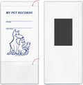 StoreSMART - Pet Records Pocket - Magnetic Back - 100-Pack - for Refrigerator, Locker, Filing cabinets - PETSM-100