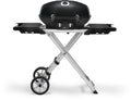Napoleon TravelQ PRO285X Portable Propane Gas Grill with Foldable Scissor Cart, Black, 2 Burners, Tailgating, Camping, and Small Outdoor Spaces