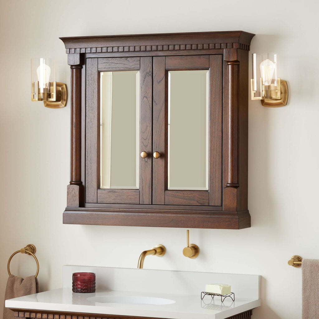 Signature Hardware 484248 Claudia 34" Framed Double Door Medicine Cabinet